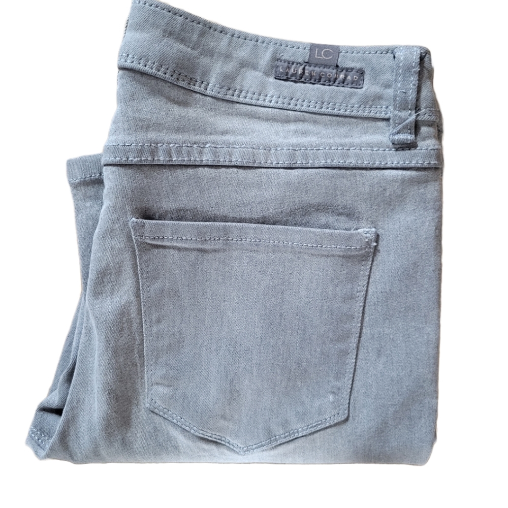 ๐ LC Lauren Conrad Gray Skinny Jeans ๐ Denim Women's Size 4 Stretchy - Picture 2 of 11
